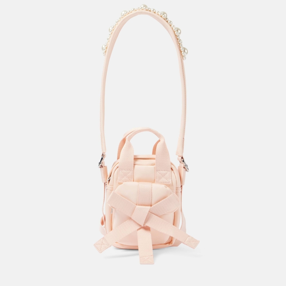 Simone Rocha Faux pearl-embellished crossbody bag (Pink)